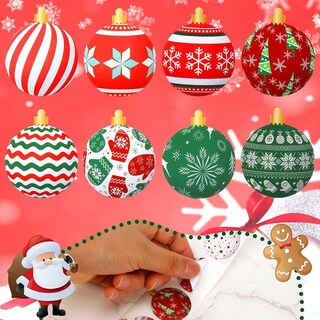 Foto 4 | Foto 4 | Calcomanía Esferas Navidad Ventdepot Mxwik-009 9 Piezas Esferas Navideñas Multicolor