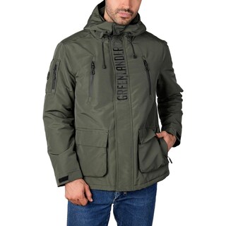 Foto 2 | Foto 2 | Chamarra De Poliéster Para Hombre Con Capucha Y Múltiples Bolsillos Greenlander Verde