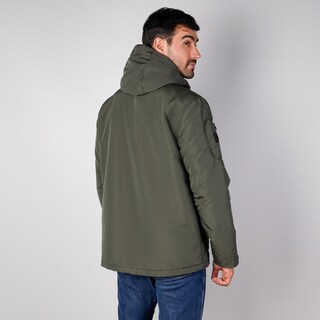 Foto 6 | Foto 6 | Chamarra De Poliéster Para Hombre Con Capucha Y Múltiples Bolsillos Greenlander Verde