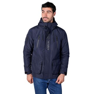 Foto 1 | Foto 1 | Chamarra De Poliéster Para Hombre Con Capucha Y Múltiples Bolsillos Greenlander Azul Marino