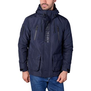 Foto 2 | Foto 2 | Chamarra De Poliéster Para Hombre Con Capucha Y Múltiples Bolsillos Greenlander Azul Marino