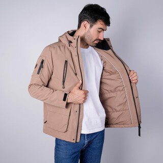 Foto 4 | Foto 4 | Chamarra De Poliéster Para Hombre Con Capucha Y Múltiples Bolsillos Greenlander Cafe