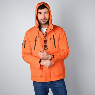 Foto 7 | Foto 7 | Chamarra De Poliéster Para Hombre Con Capucha Y Múltiples Bolsillos Greenlander Naranja