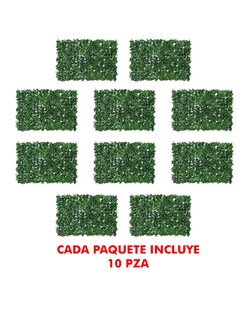Foto 4 | Foto 4 | Follaje 10pz Mindejal Foll10 Plástico Verde Pasto Artificial
