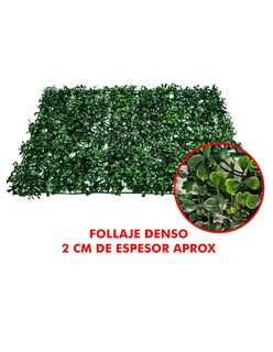 Foto 5 | Foto 5 | Follaje 10pz Mindejal Foll10 Plástico Verde Pasto Artificial