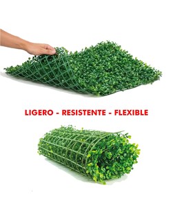 Foto 7 | Foto 7 | Follaje 10pz Mindejal Foll10 Plástico Verde Pasto Artificial