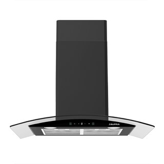 Foto 1 | Foto 1 | Campana Básica De Pared Cristal Curvo Supra De 90cm Color Negra