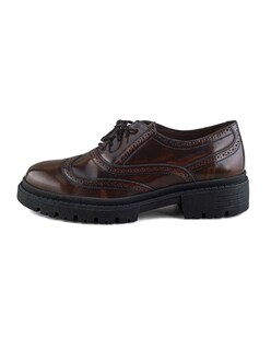 Foto 4 | Foto 4 | Bostoniano De Piel Vacuno Café Con Suela Gruesa Para Hombre