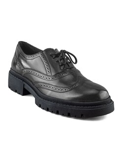 Foto 1 | Foto 1 | Bostoniano De Piel Vacuno Gris Con Suela Gruesa Para Hombre