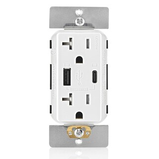 Foto 1 | Foto 1 | Cargador De Pared Leviton T5834-w 60 W Usb Tipo A/tipo C 20 V - Venta Internacional.