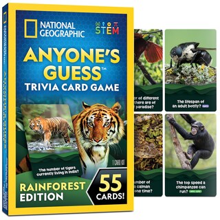 Foto 1 | Foto 1 | Juego De Cartas De Trivia National Geographic Rainforest Animals - Venta Internacional.