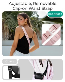 Foto 7 | Foto 7 | Riñonera Bagsmart Puffy Para Mujer Bandolera 2 Litros - Venta Internacional.