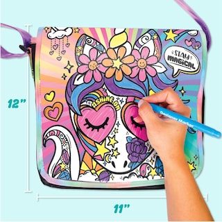 Foto 5 | Foto 5 | Bandolera Just My Style Para Colorear Tu Propio Unicornio Para Niñas De 6 A 9 Años - Venta Internacional.