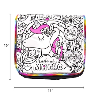 Foto 6 | Foto 6 | Bandolera Just My Style Para Colorear Tu Propio Unicornio Para Niñas De 6 A 9 Años - Venta Internacional.