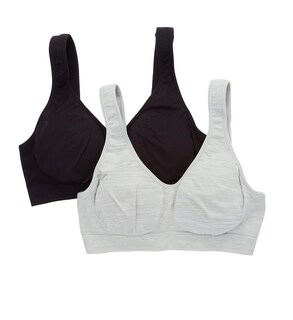 Foto 1 | Foto 1 | Sujetador Inalámbrico Fruit Of The Loom Sin Costuras Para Mujer Paquete De 2 Unidades Xxl - Venta Internacional.