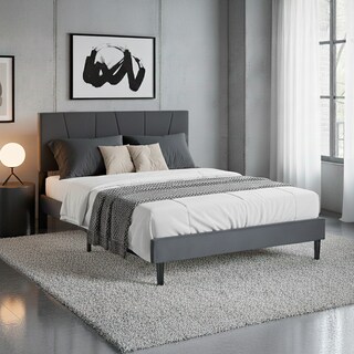 Foto 5 | Foto 5 | Base De Cama Matrimonial Con Cabecera Moderna Ilios Innova. Diseño Elegante Estructura Reforzada Y Tapizado Negro