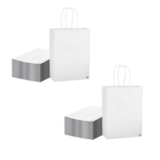 Foto 1 | Foto 1 | 50 Bolsas De Papel Ecológicas Eo Safe Imports Esi-22723 Blanco