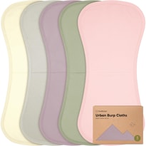 Paquete De 5 Paños Para Eructos Keababies Embrace Algodón Orgánico 53 X 27 Cm - Venta Internacional.