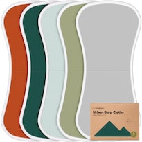 Toalla Keababies Urban Para Eructos Paquete De 5 Unidades Algodón Orgánico 53 X 27 Cm - Venta Internacional.