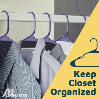 Foto 5 | Foto 5 | Perchas Para Ropa Lifemaster Resistentes De Plástico Morado 100 Unidades - Venta Internacional.