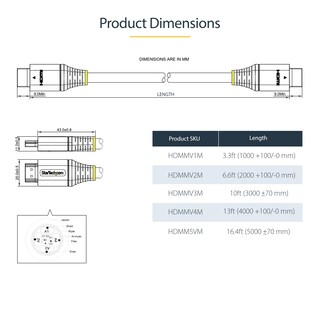 Foto 7 | Foto 7 | Cable Hdmi Startech.com Premium Certificado 1 M 4k 60 Hz Hdmi 2.0 - Venta Internacional.