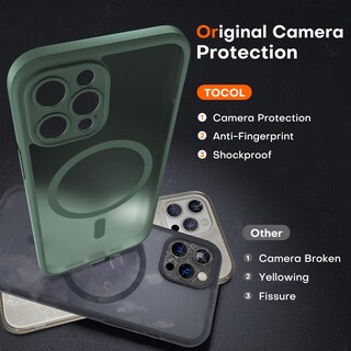 Foto 5 | Foto 5 | Funda Magnética Tocol Para Iphone 12 Pro Max De 6.7 Pulgadas Color Verde - Venta Internacional.