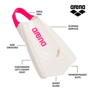 Foto 2 | Foto 2 | Aletas De Entrenamiento De Natación Arena Powerfin Pro Ii De Silicona Para Adultos - Venta Internacional.