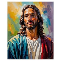 Cuadro Decorativo Religioso 20x30cm Jesús Pop Art