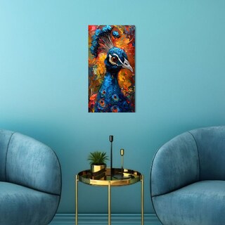 Foto 2 | Foto 2 | Cuadro Decorativo Animal 20x30cm Pavo Real