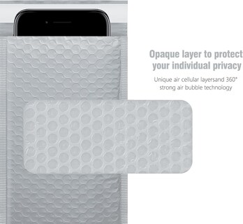 Foto 3 | Foto 3 | Bubble Mailers Hblife 100 Sobres De Polietileno Autoadhesivos Color Gris 15 X 25 Cm - Venta Internacional.