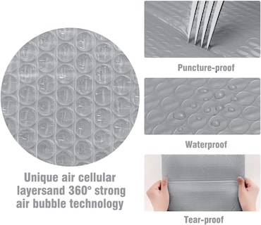 Foto 5 | Foto 5 | Bubble Mailers Hblife 100 Sobres De Polietileno Autoadhesivos Color Gris 15 X 25 Cm - Venta Internacional.