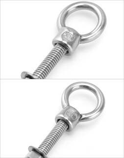 Foto 4 | Foto 4 | Eyelos Roscados Qwork Paquete De 10 Unidades 5/16 X 4 M8 Grado Marino - Venta Internacional.