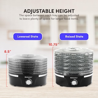 Foto 2 | Foto 2 | Deshidratador De Alimentos Elite Gourmet Efd319 5 Bandejas 11 4 Cm Color Negro - Venta Internacional.