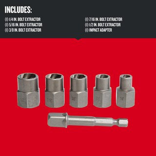 Foto 2 | Foto 2 | Juego De Extractores De Tornillos Craftsman Cmat136 6 Piezas - Venta Internacional.