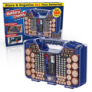 Foto 1 | Foto 1 | Estuche De Almacenamiento De Baterías Ontel De Doble Cara Con Comprobador - Azul - Venta Internacional.