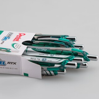 Foto 2 | Foto 2 | Bolígrafo De Tinta De Gel Pentel Energel Rtx 0 7 Mm Punta Metálica Tinta Verde - Venta Internacional.