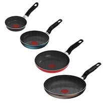 Juego De Sartenes T-fal 12/18/20/24cm Mod 1582700 Colores