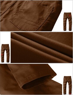 Foto 5 | Foto 5 | Pantalones A Juego Ajustados Con Parte Delantera Plana Casuales Para Hombre Marrones - Venta Internacional.