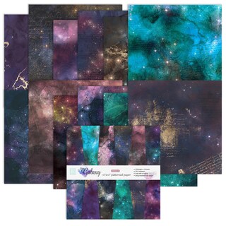 Foto 1 | Foto 1 | Papel Para Álbumes De Recortes Ikammo Black Galaxy Starry Sky 30 X 30 Cm 24 Hojas - Venta Internacional.