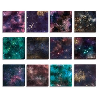 Foto 3 | Foto 3 | Papel Para Álbumes De Recortes Ikammo Black Galaxy Starry Sky 30 X 30 Cm 24 Hojas - Venta Internacional.