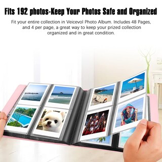 Foto 3 | Foto 3 | Álbum De Fotos Veicevol 192 Bolsillos Para Fujifilm Instax Wide 300 - Venta Internacional.