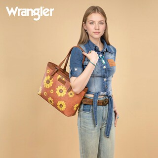 Foto 2 | Foto 2 | Bolso Montana West Wrangler Sunflower De Piel Vegana Color Marrón - Venta Internacional.