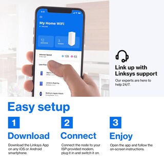 Foto 5 | Foto 5 | Enrutador Wifi 6 Linksys Atlas Mx20ms3 Home Mesh System Paquete De 3 - Venta Internacional.