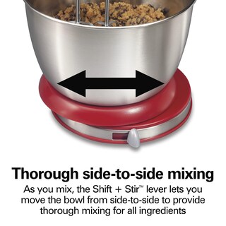 Foto 5 | Foto 5 | Mezclador Hamilton Beach Classic 4 L De Pie/mano 6 Velocidades 290 W Rojo - Venta Internacional.