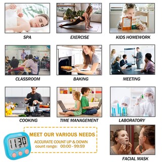 Foto 3 | Foto 3 | Temporizadores De Aula Aouce Grandes Magnéticos Digitales Paquete De 24 - Venta Internacional.