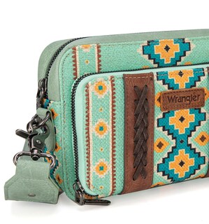 Foto 4 | Foto 4 | Bandolera Montana West Wrangler Boho Aztec Green - Venta Internacional.