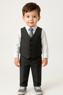 Foto 2 | Foto 2 | Coordinado Peppermint Formal Conjunto Elegante Oxford para Niño 4 piezas