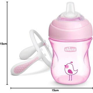 Foto 3 | Foto 3 | Taza Infantil Chicco Transition Para Niños De Más De 4 Meses Color Rosa Antigoteo