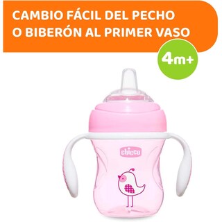 Foto 5 | Foto 5 | Taza Infantil Chicco Transition Para Niños De Más De 4 Meses Color Rosa Antigoteo