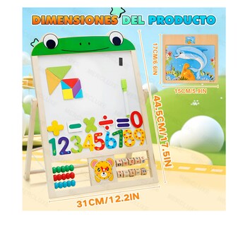 Foto 2 | Foto 2 | Pizarron Magnetico Caballetes Infantiles Color Verde